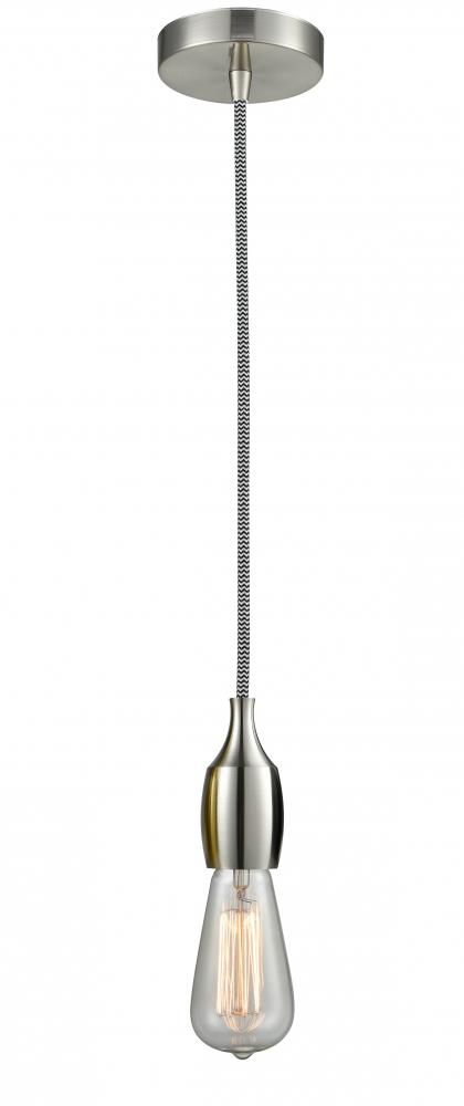 Chelsea - 1 Light - 2 inch - Satin Nickel - Cord hung - Mini Pendant