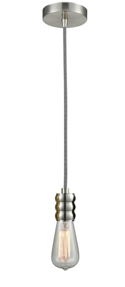 Gatsby - 1 Light - 2 inch - Satin Nickel - Cord hung - Mini Pendant