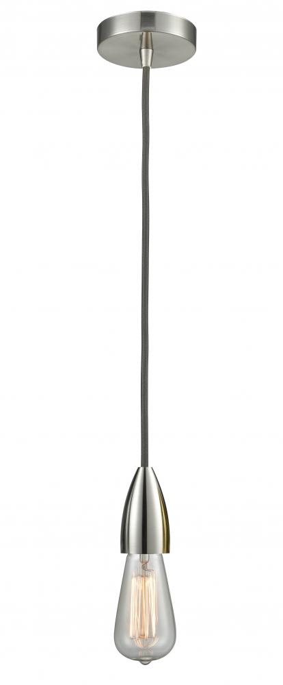 Fairchild - 1 Light - 2 inch - Satin Nickel - Cord hung - Mini Pendant