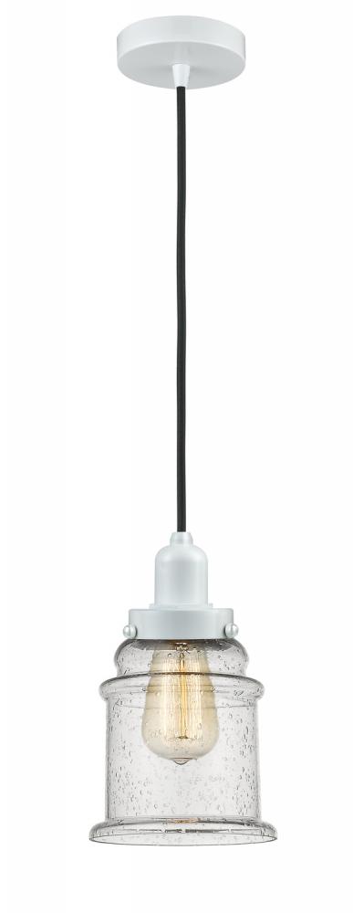 Whitney - 1 Light - 8 inch - White - Cord hung - Mini Pendant