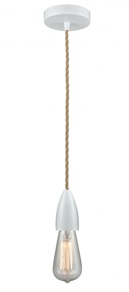 Fairchild - 1 Light - 2 inch - White - Cord hung - Mini Pendant