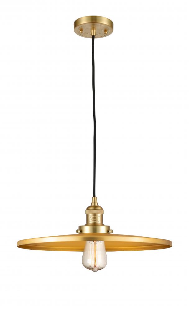 Appalachian - 1 Light - 16 inch - Satin Gold - Cord hung - Mini Pendant