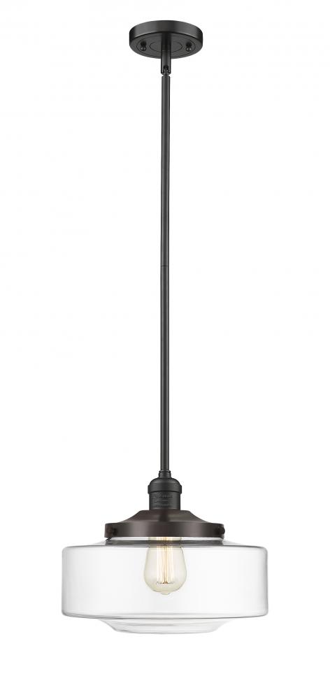 Bridgeton - 1 Light - 12 inch - Oil Rubbed Bronze - Stem Hung - Mini Pendant