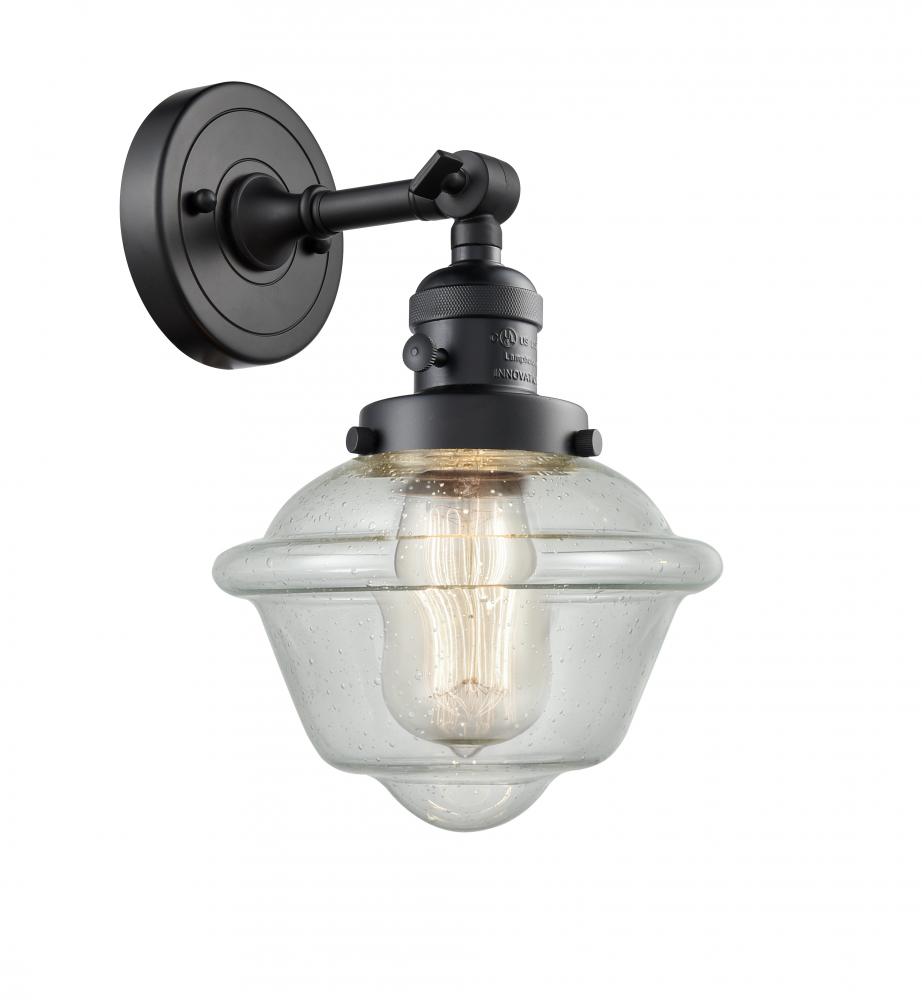 Oxford - 1 Light - 8 inch - Matte Black - Adjustable Sconce