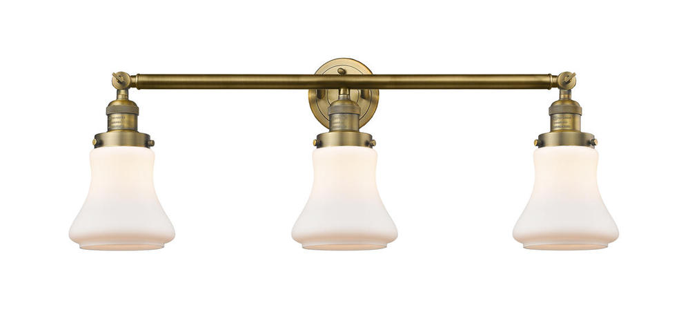 Bellmont - 3 Light - 30 inch - Brushed Brass - Bath Vanity Light