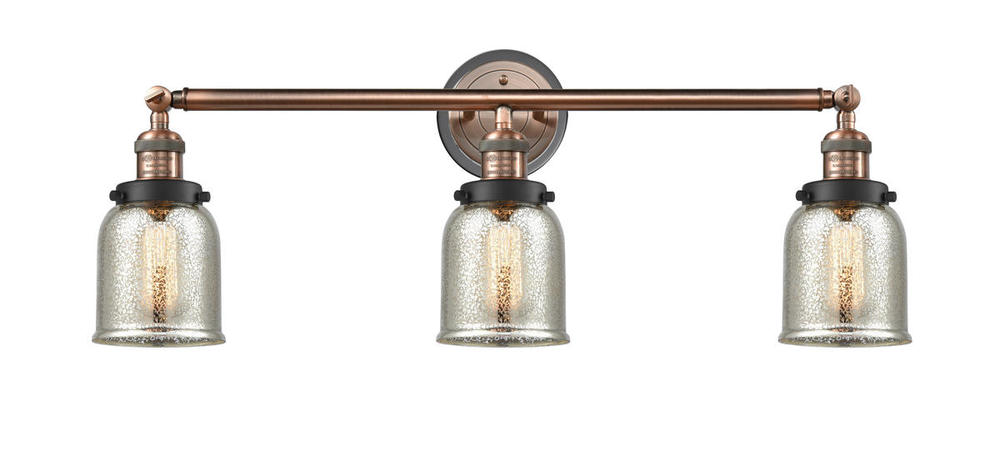 Bell - 3 Light - 30 inch - Antique Copper - Bath Vanity Light