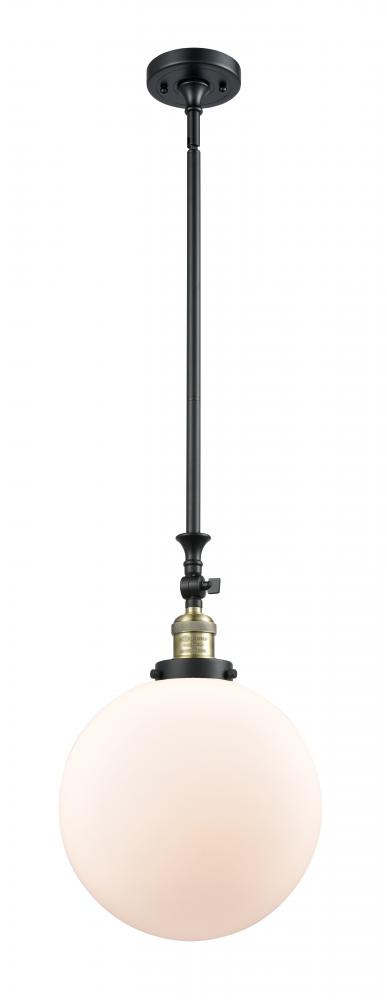 Beacon - 1 Light - 12 inch - Black Antique Brass - Stem Hung - Mini Pendant