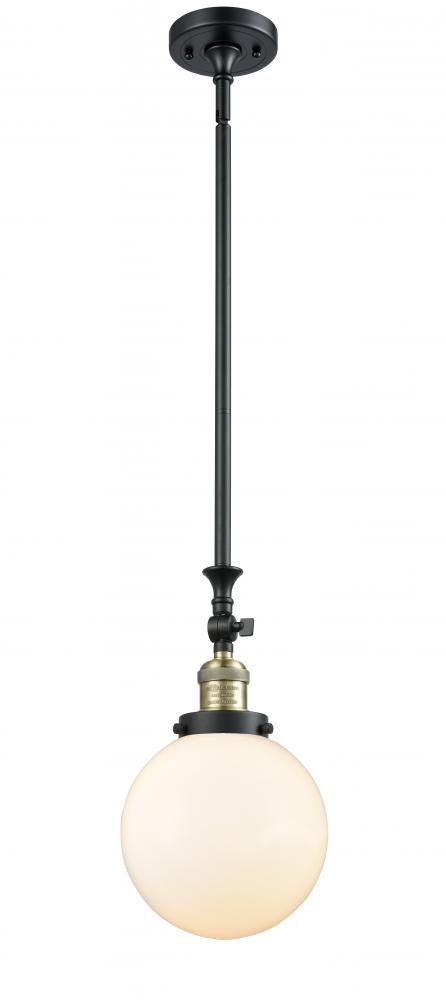 Beacon - 1 Light - 8 inch - Black Antique Brass - Stem Hung - Mini Pendant