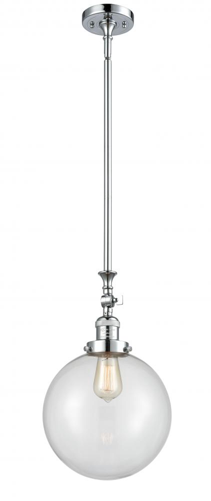 Beacon - 1 Light - 10 inch - Polished Chrome - Stem Hung - Mini Pendant