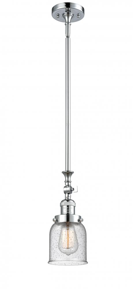 Bell - 1 Light - 5 inch - Polished Chrome - Stem Hung - Mini Pendant