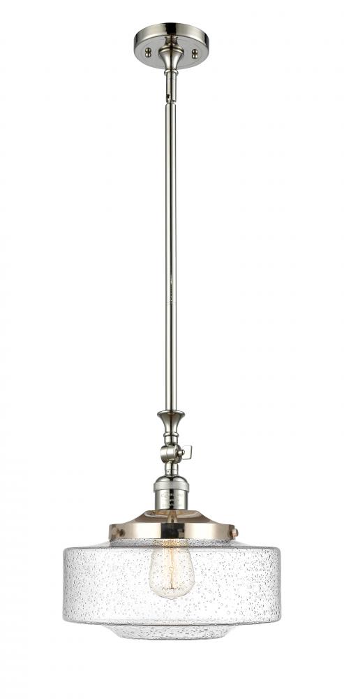 Bridgeton - 1 Light - 12 inch - Polished Nickel - Stem Hung - Mini Pendant