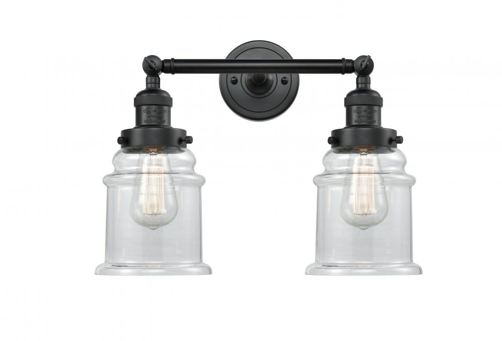 Canton - 2 Light - 17 inch - Matte Black - Bath Vanity Light