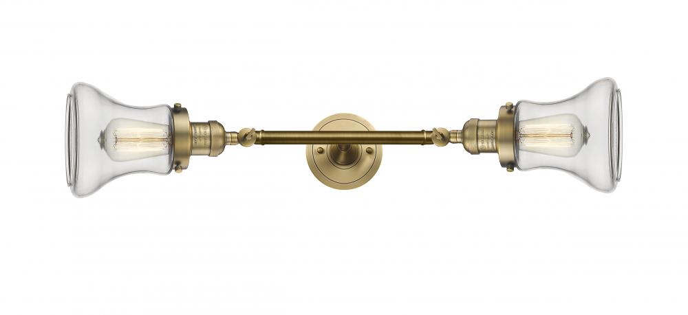 Bellmont - 2 Light - 6 inch - Brushed Brass - Adjustable Bath Vanity Light