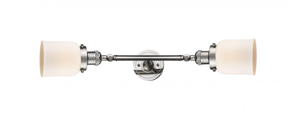 Bell - 2 Light - 5 inch - Polished Nickel - Adjustable Bath Vanity Light