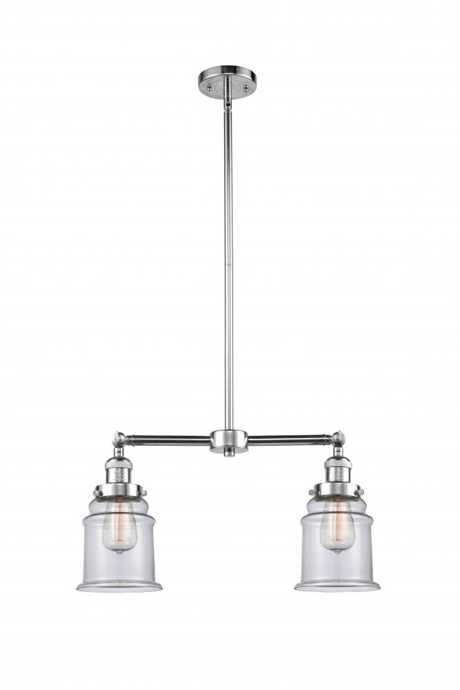 Canton - 2 Light - 21 inch - Polished Chrome - Stem Hung - Island Light