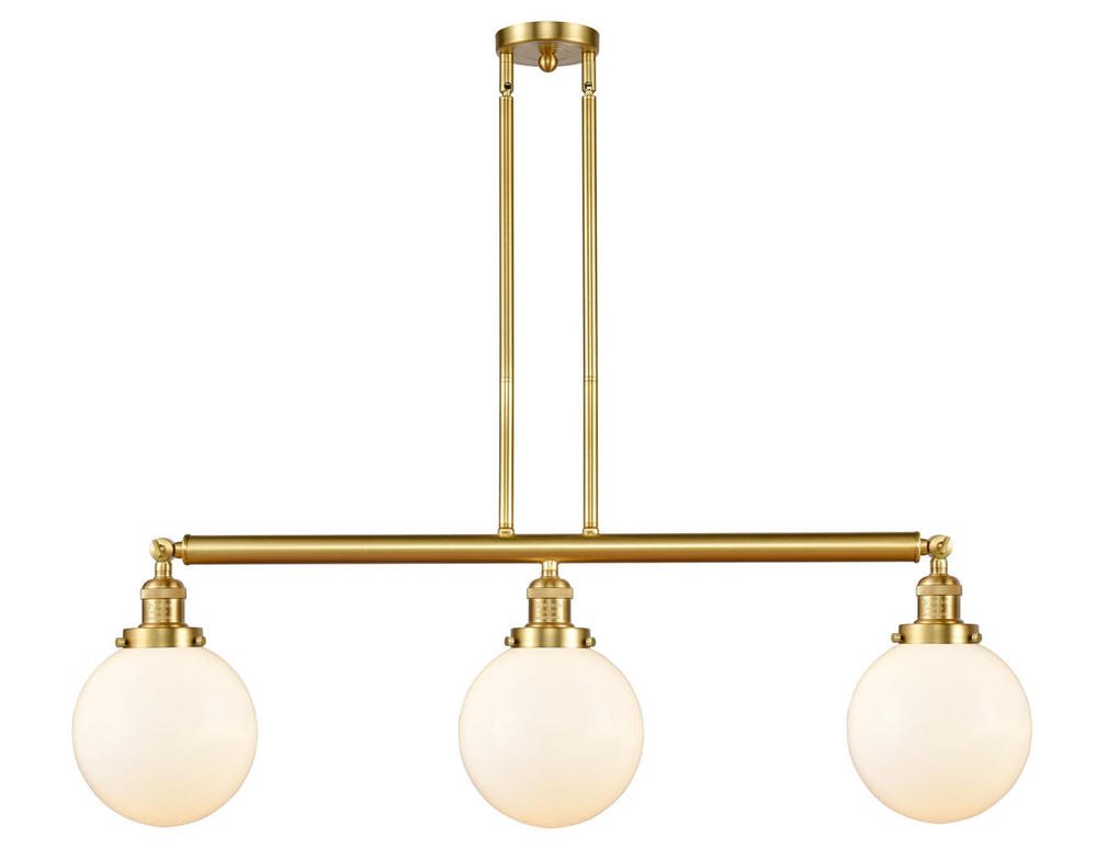 Beacon - 3 Light - 41 inch - Satin Gold - Stem Hung - Island Light