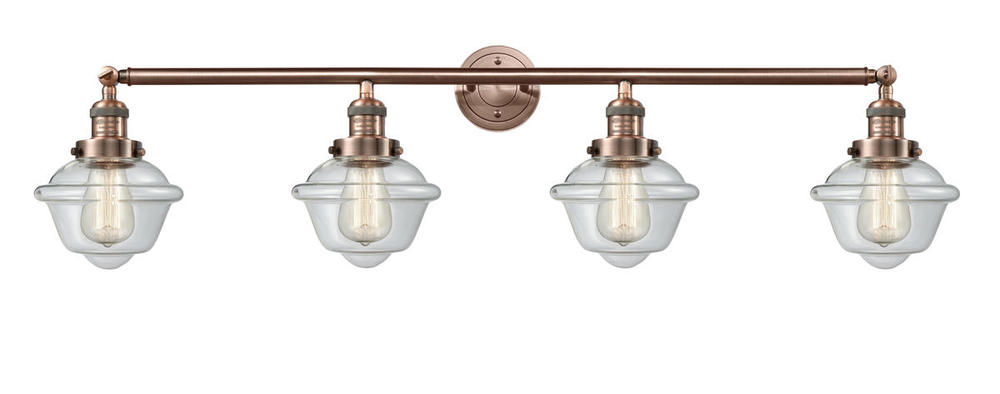 Oxford - 4 Light - 46 inch - Antique Copper - Bath Vanity Light