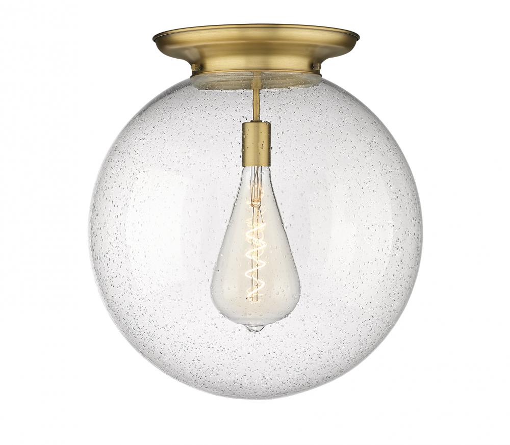 Beacon - 1 Light - 18 inch - Brushed Brass - Flush Mount