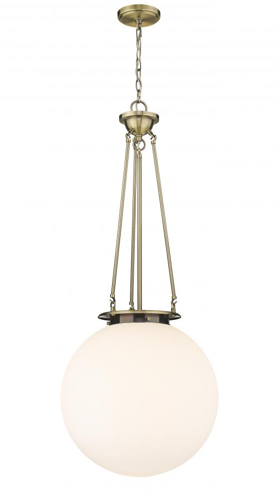 Beacon - 1 Light - 18 inch - Antique Brass - Chain Hung - Pendant