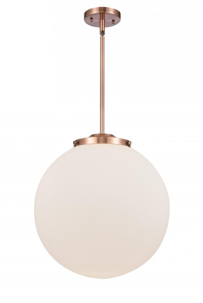 Beacon - 1 Light - 16 inch - Antique Copper - Cord hung - Pendant