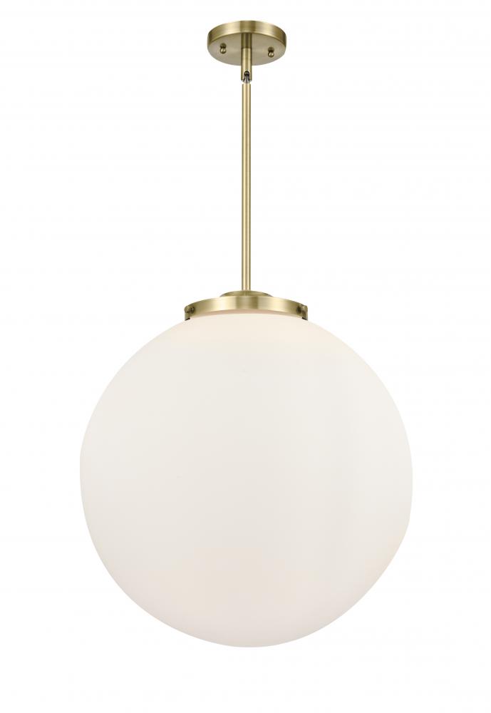 Beacon - 3 Light - 18 inch - Antique Brass - Cord hung - Pendant