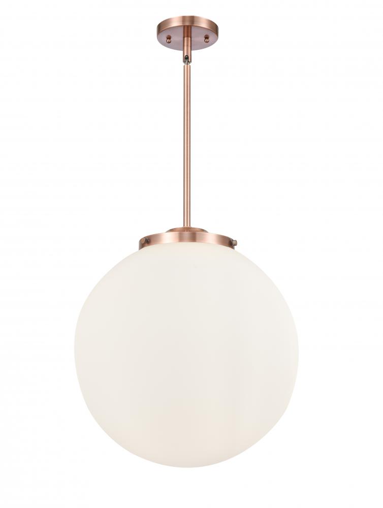 Beacon - 3 Light - 16 inch - Antique Copper - Cord hung - Pendant