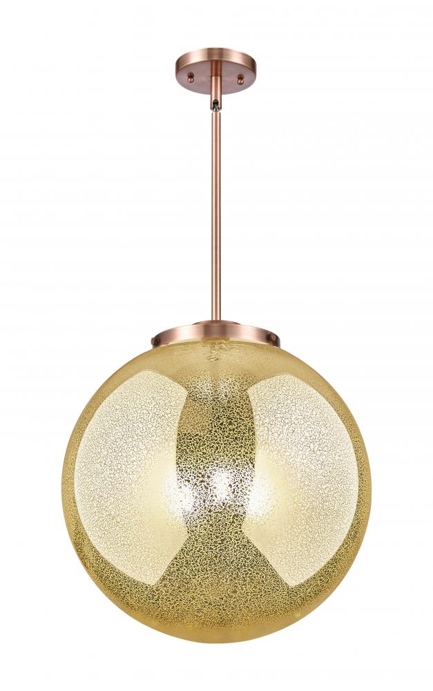 Beacon - 3 Light - 16 inch - Antique Copper - Cord hung - Pendant