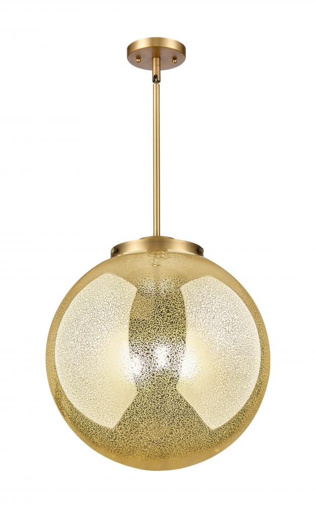 Beacon - 3 Light - 16 inch - Brushed Brass - Cord hung - Pendant