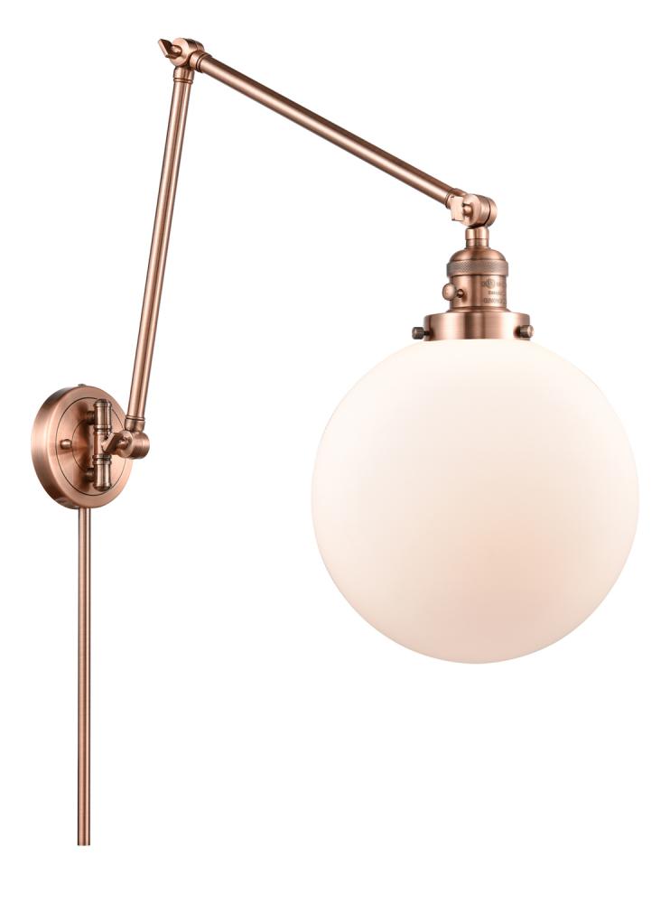 Beacon - 1 Light - 10 inch - Antique Copper - Swing Arm