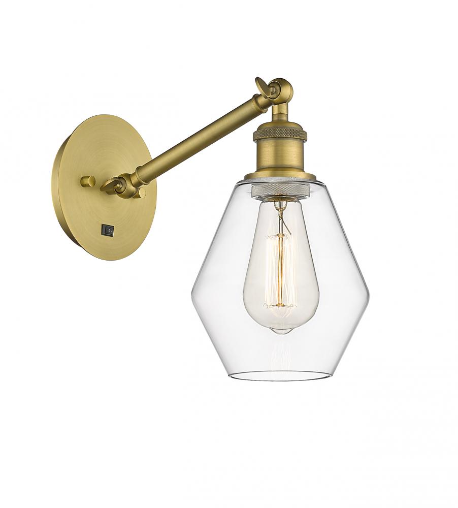 Cindyrella - 1 Light - 6 inch - Brushed Brass - Adjustable Sconce