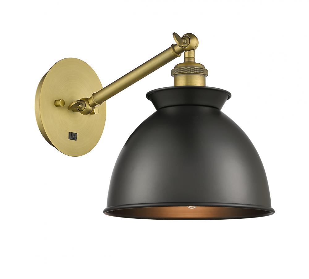 Adirondack - 1 Light - 8 inch - Brushed Brass - Adjustable Sconce