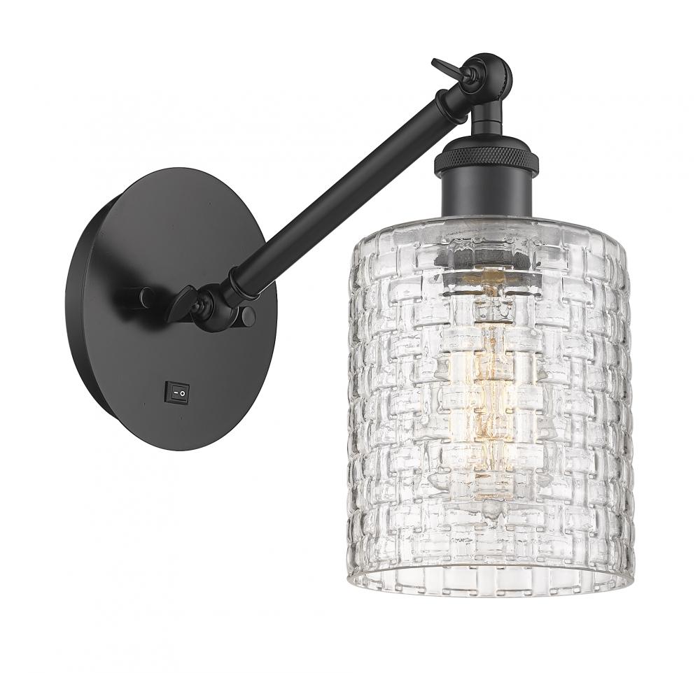 Cobbleskill - 1 Light - 5 inch - Matte Black - Adjustable Sconce