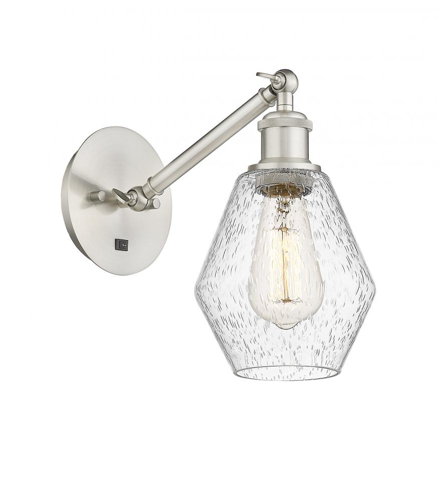 Cindyrella - 1 Light - 6 inch - Brushed Satin Nickel - Adjustable Sconce