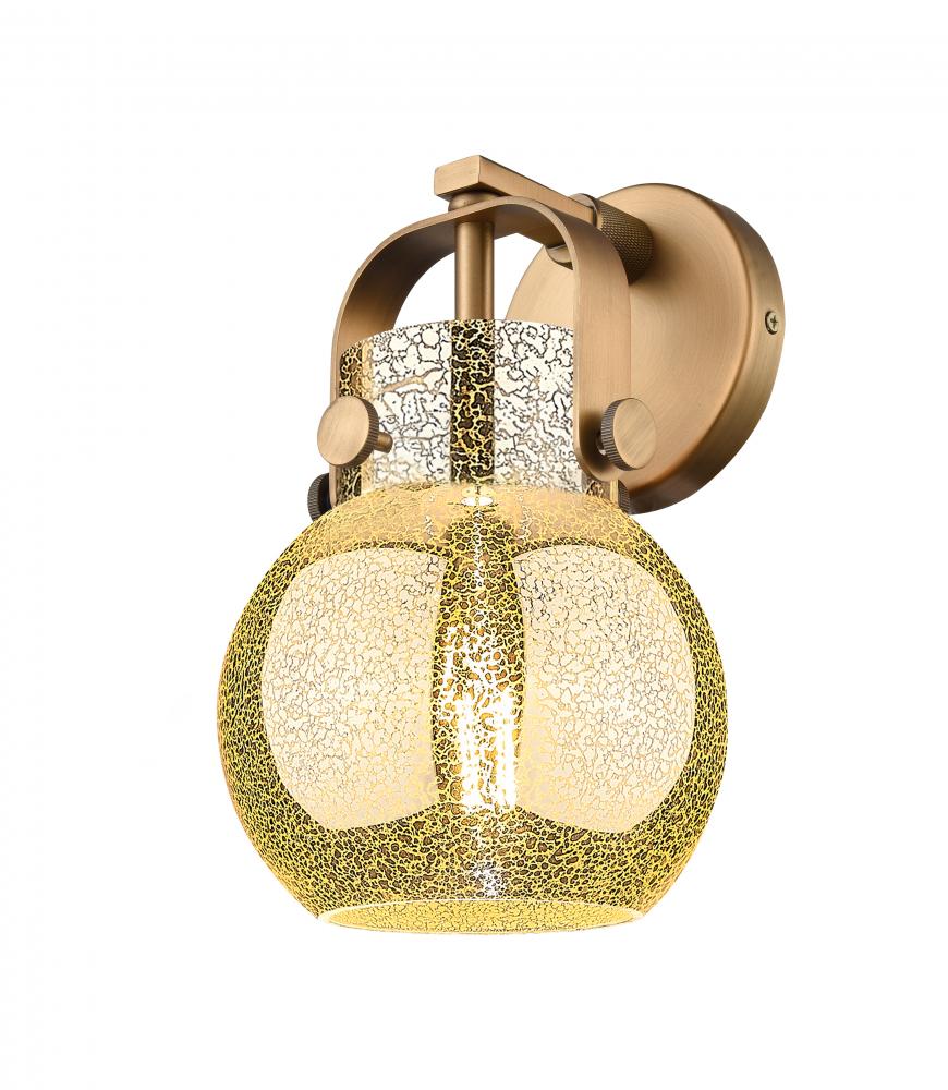 Pilaster II Sphere - 1 Light - 7 inch - Brushed Brass - Sconce