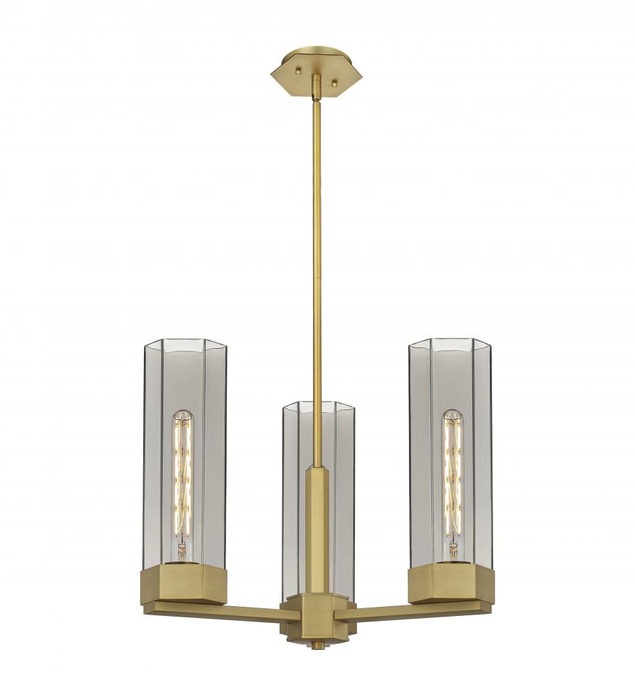 Claverack - 3 Light - 22 inch - Brushed Brass - Pendant