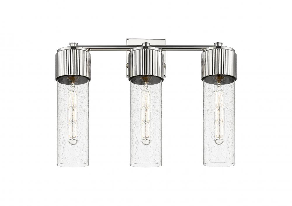 Bolivar - 3 Light - 21 inch - Polished Nickel - Bath Vanity Light