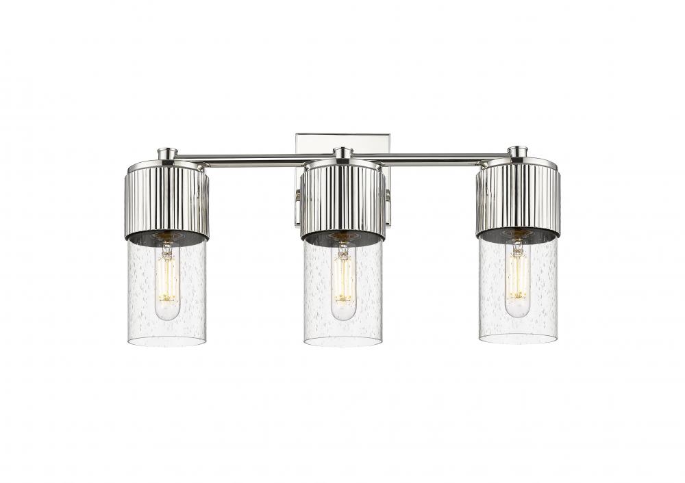 Bolivar - 3 Light - 21 inch - Polished Nickel - Bath Vanity Light