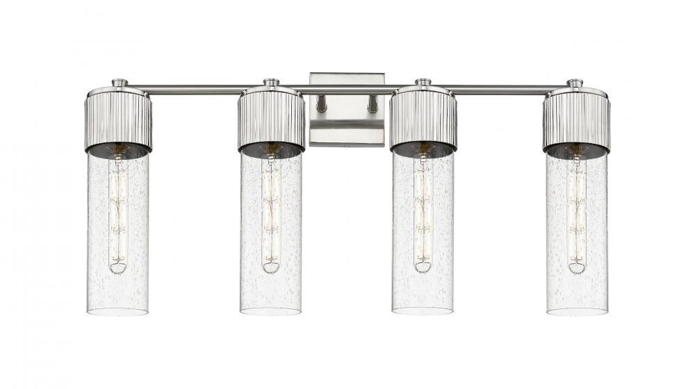 Bolivar - 4 Light - 31 inch - Satin Nickel - Bath Vanity Light