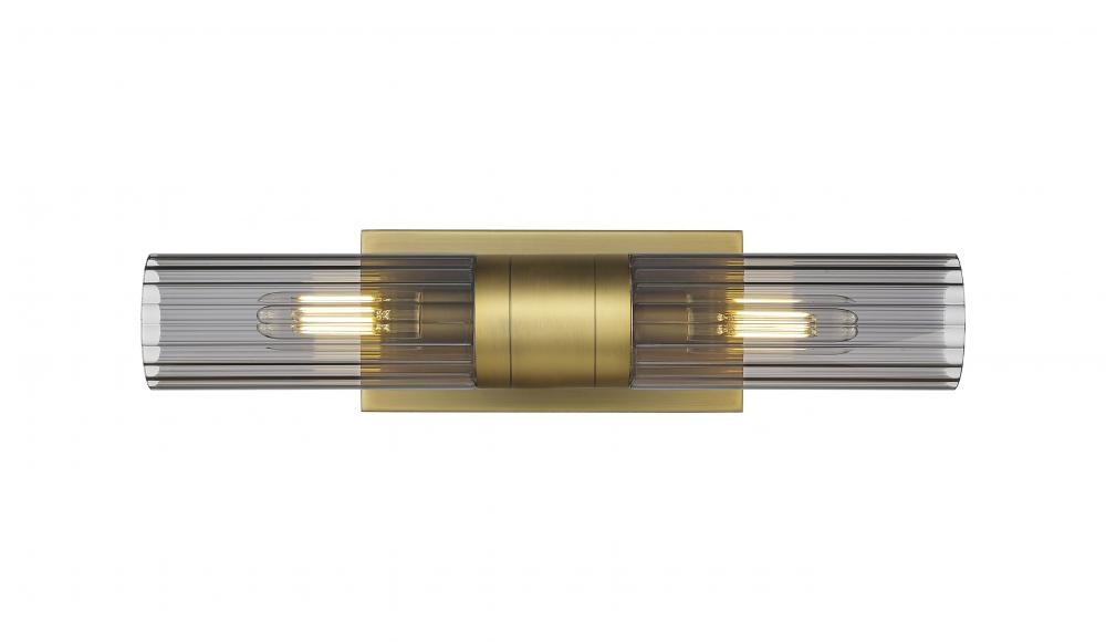 Empire - 2 Light - 5 inch - Brushed Brass - Bath Vanity Light