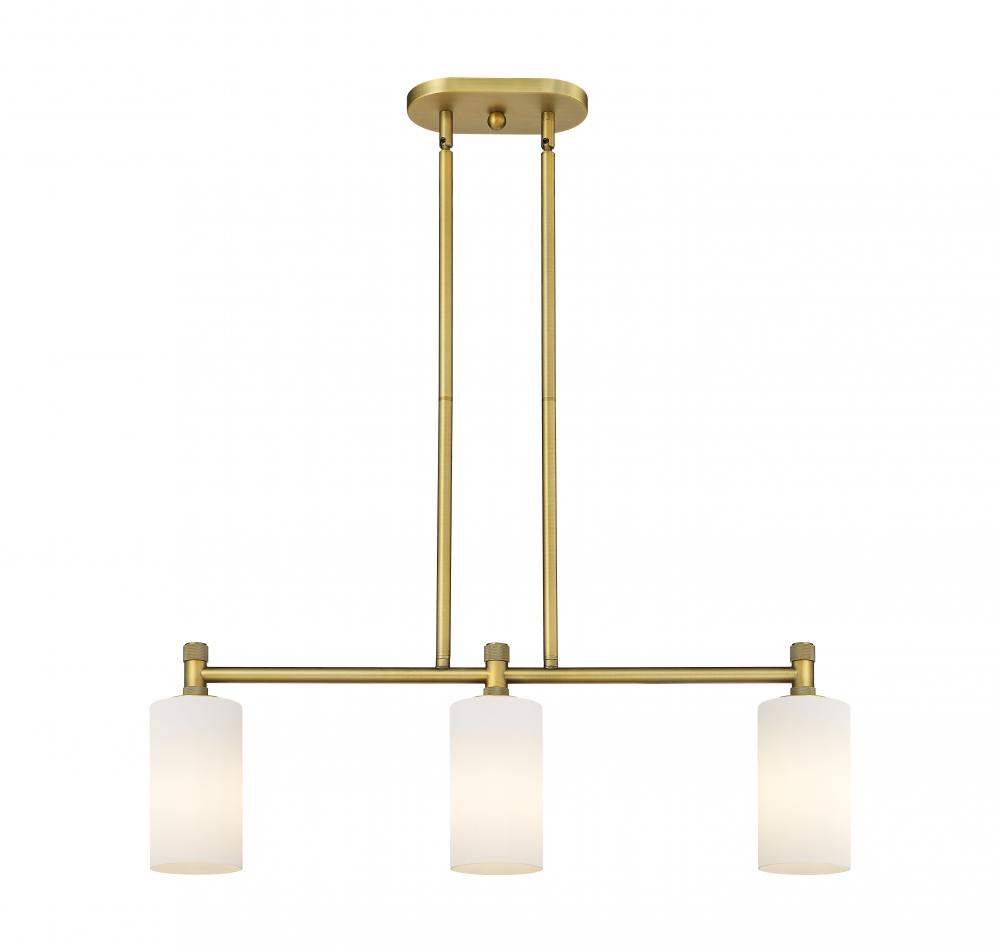 Crown Point - 3 Light - 31 inch - Brushed Brass - Island Light