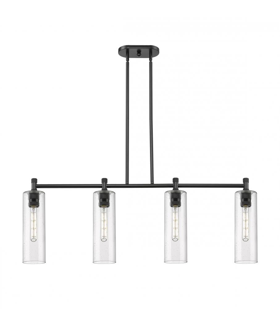 Crown Point - 4 Light - 44 inch - Matte Black - Island Light