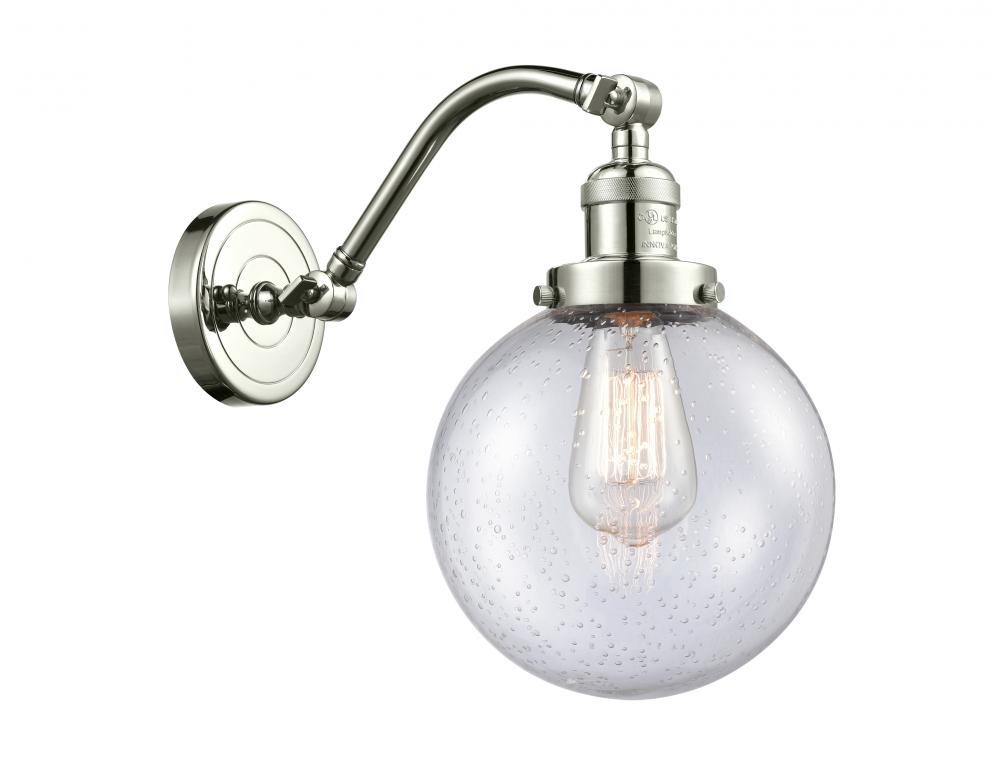 Beacon - 1 Light - 8 inch - Polished Nickel - Adjustable Sconce