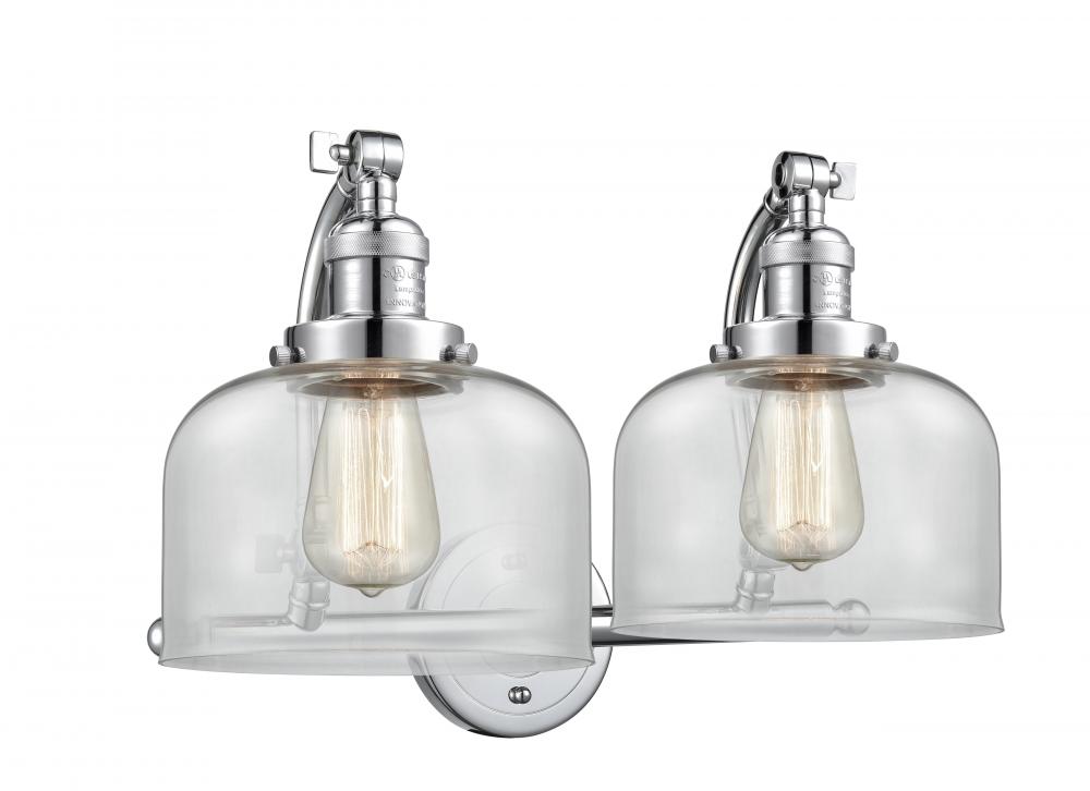 Bell - 2 Light - 18 inch - Polished Chrome - Bath Vanity Light