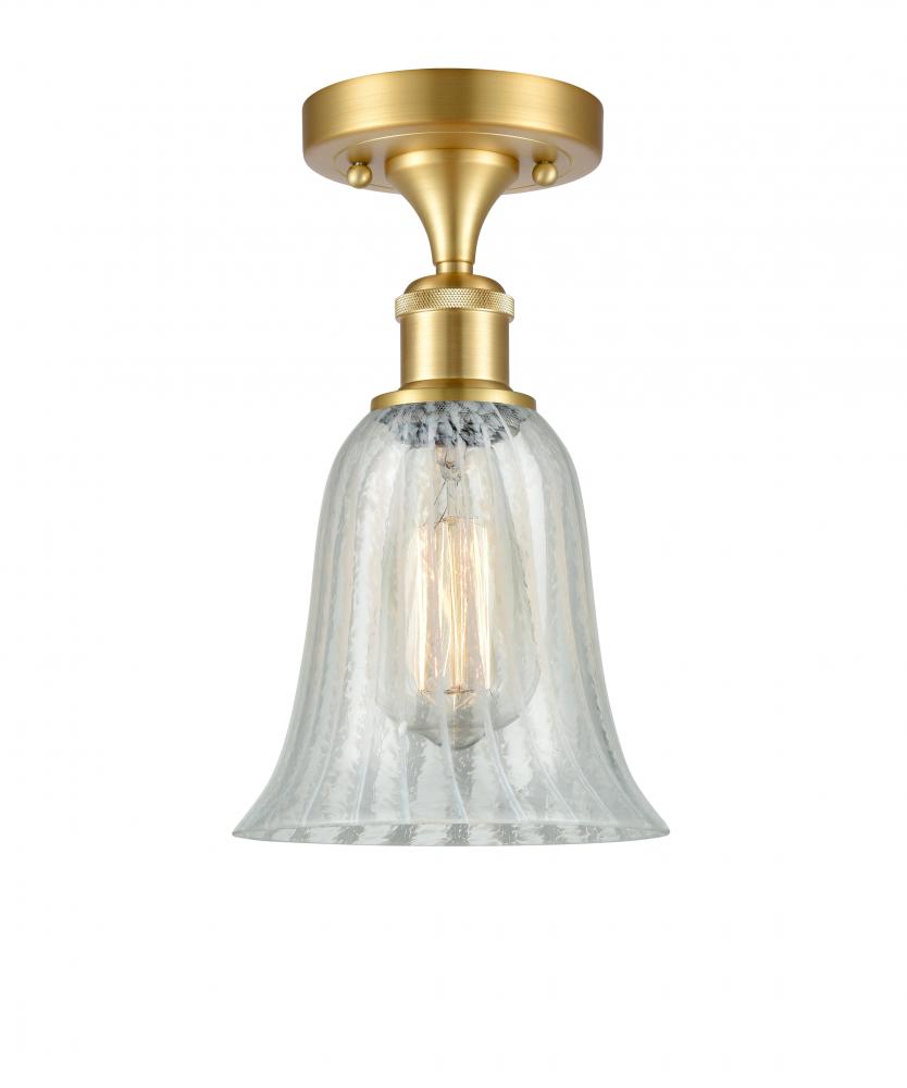 Hanover - 1 Light - 6 inch - Satin Gold - Semi-Flush Mount