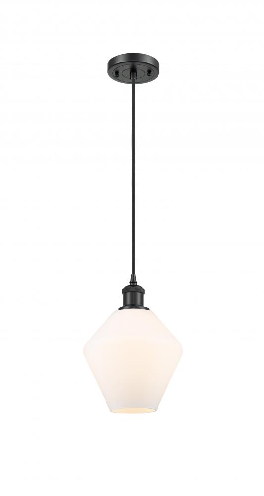 Cindyrella - 1 Light - 8 inch - Matte Black - Cord hung - Mini Pendant