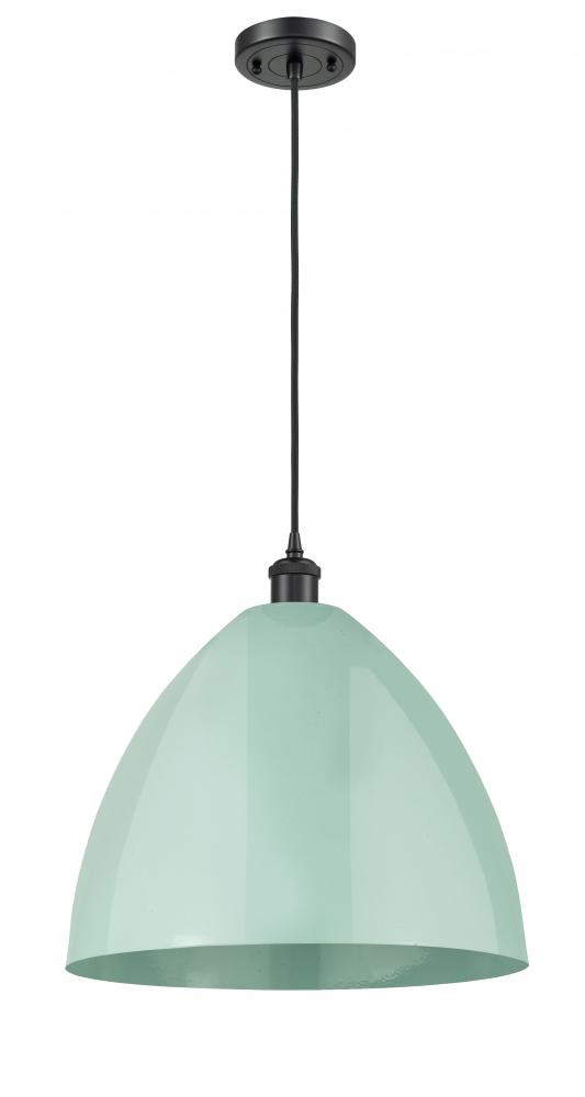 Plymouth - 1 Light - 16 inch - Matte Black - Cord hung - Mini Pendant