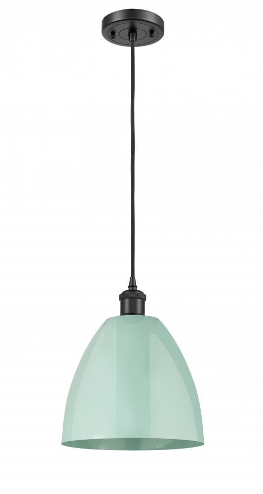 Plymouth - 1 Light - 9 inch - Matte Black - Cord hung - Mini Pendant