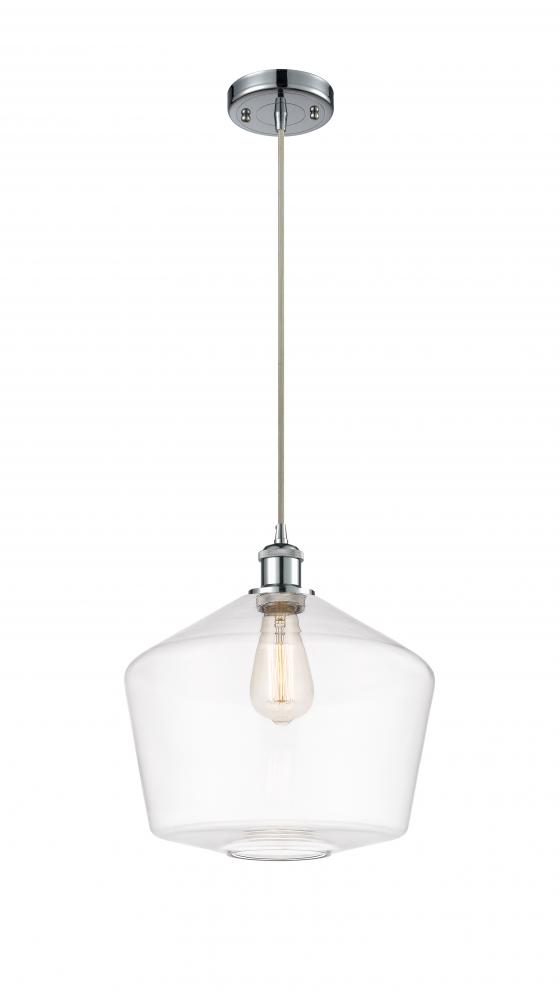 Cindyrella - 1 Light - 12 inch - Polished Chrome - Cord hung - Mini Pendant