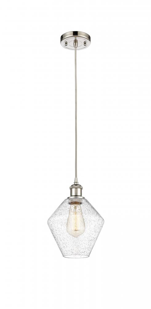 Cindyrella - 1 Light - 8 inch - Polished Nickel - Cord hung - Mini Pendant