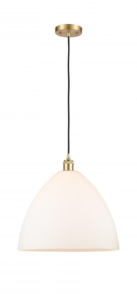 Bristol - 1 Light - 16 inch - Satin Gold - Cord hung - Pendant